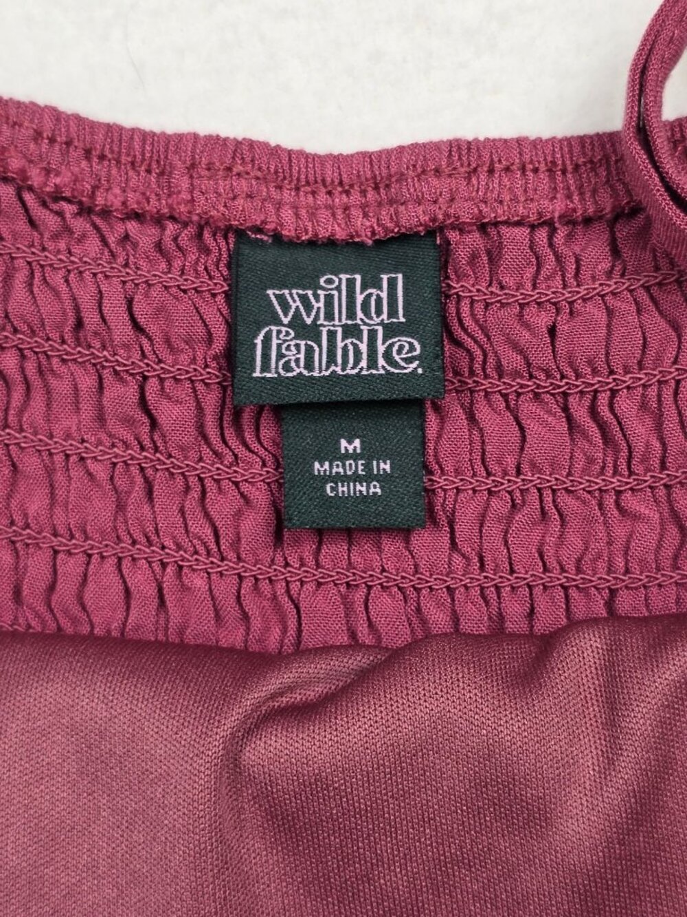 Wild Fable Womens Burgundy Sleeveless Tiered Sun Dress Medium - Picture 2 of 5